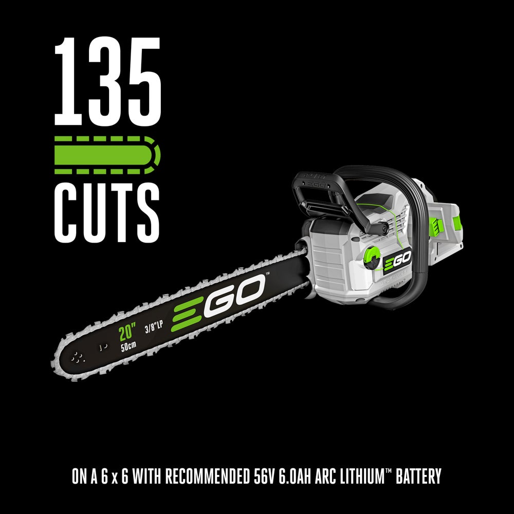EGO POWER+ 50.8cm 56V Cordless Chain Saw Kit 6.0Ah
